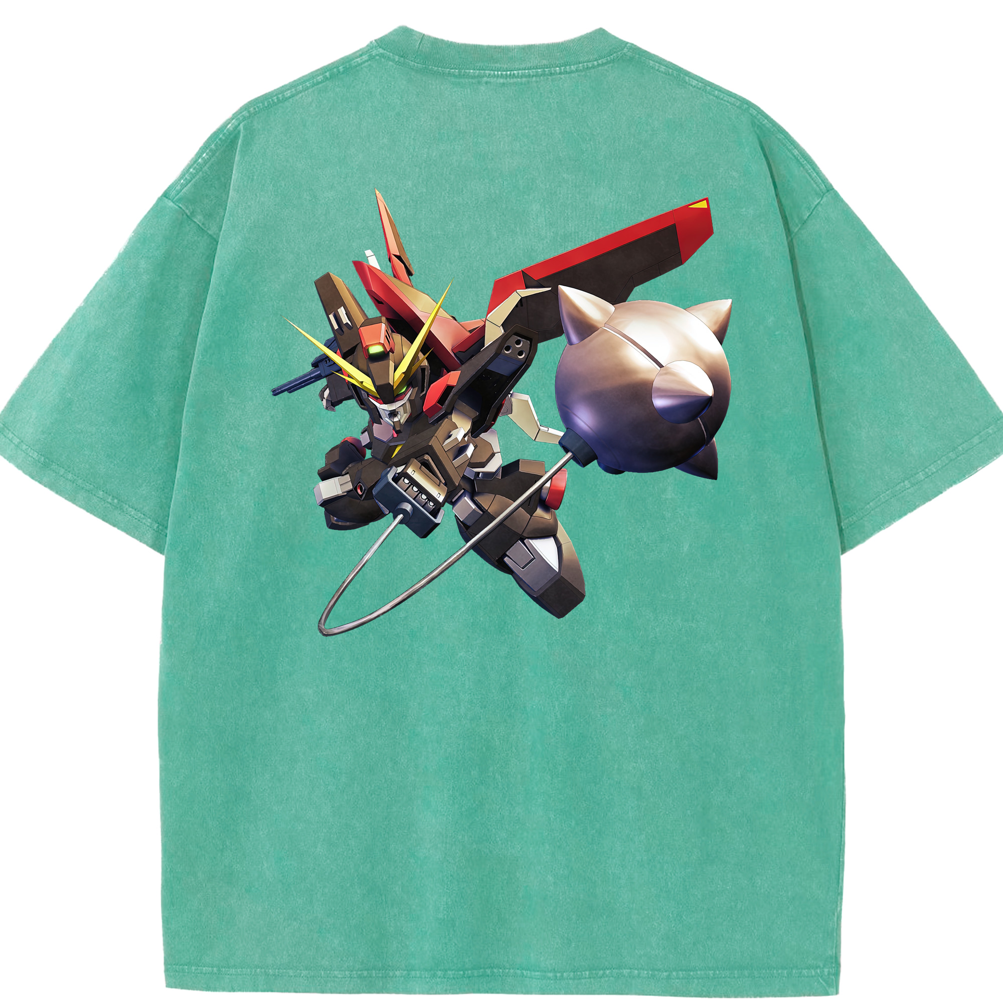 （画像用） 機動戦士ガンダム Mobile Suit Gundam 綿100% ヴィンテージ風 半袖Tシャツ（背面プリント）